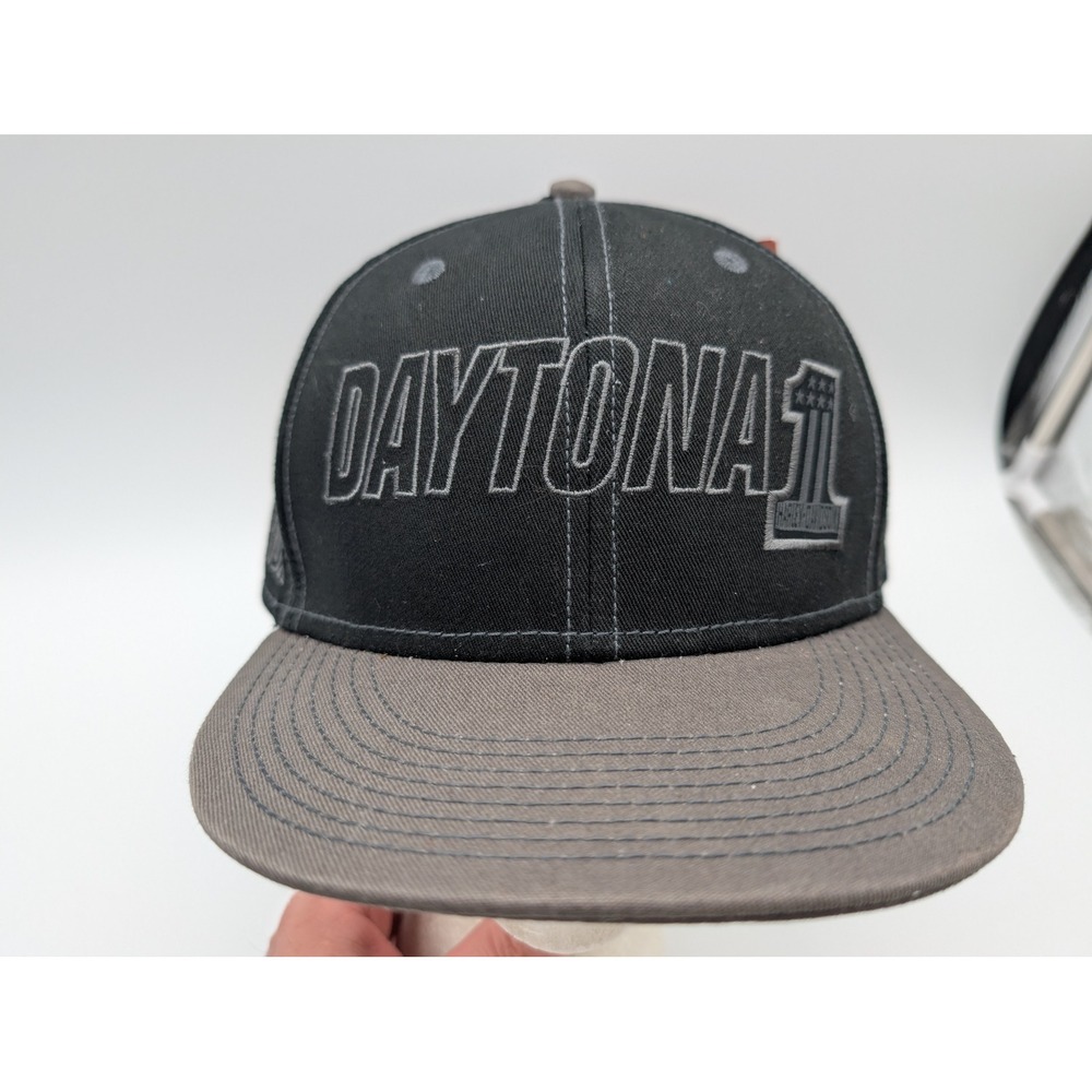 Harley-Davidson Daytona Beach Florida Snapback Hat Black Gray NWT